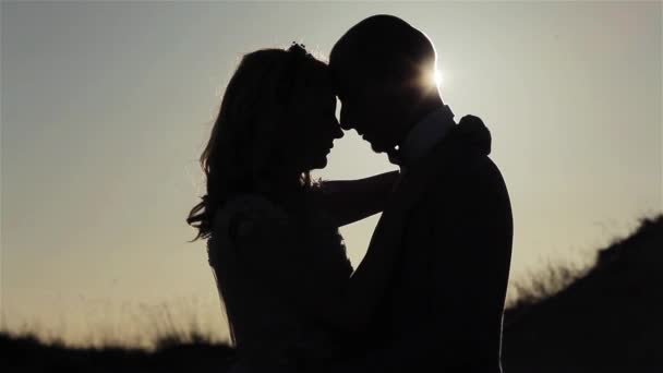 -stock-video-couple-embrace-silhouetted-at-sunset